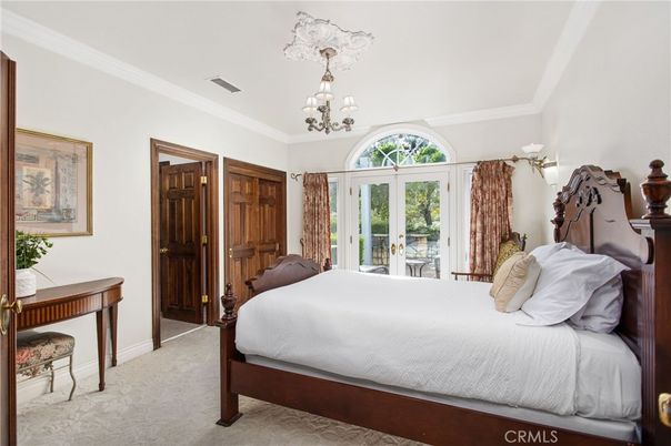 Bedroom, Chandelier, Interior