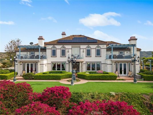 Backyard, Exterior, Facade, Solar Panels, Mediterranean