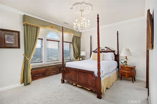 Bedroom, Chandelier, Interior