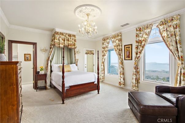 Bedroom, Chandelier, Interior