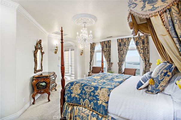 Bedroom, Chandelier, Interior