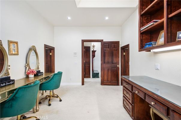 Home Office, Interior, Recessed Lighting