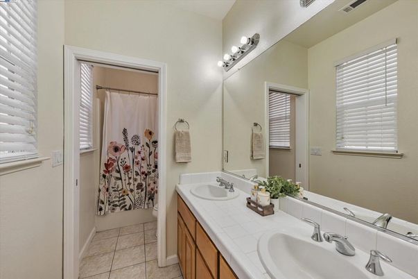 Bathroom, Dual Sink Vanities, Interior, Tile Countertops