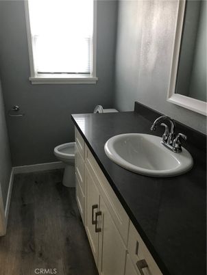Bathroom, Dual Sink Vanities, Interior, Wood Texture Flooring