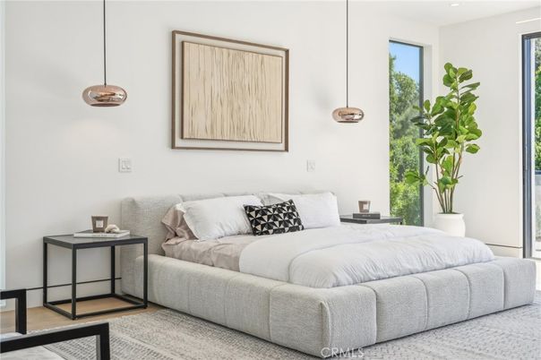 Bedroom, Interior, Pendant Lights, Recessed Lighting