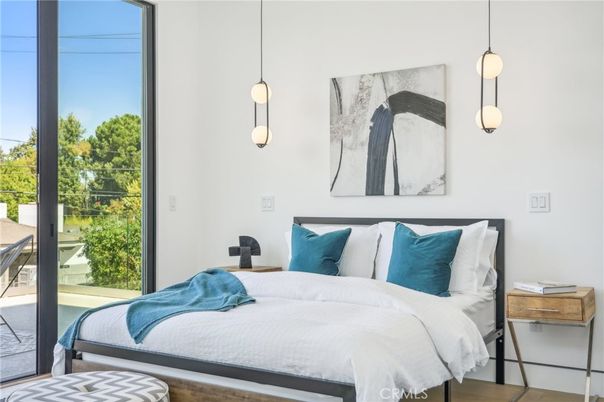 Bedroom, Interior, Pendant Lights