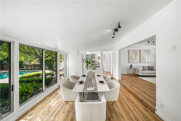 Dining room, Interior, Wood Texture Flooring