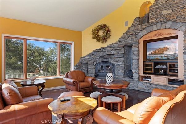 Fireplace, Interior, Living room, Stone Walls