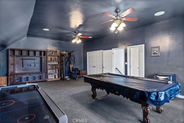 Billiard Table, Game Room, Interior, Recessed Lighting
