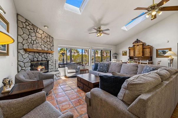 Fireplace, Interior, Living room, Stone Walls