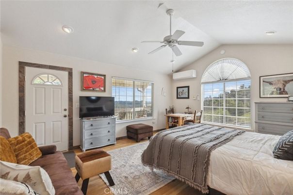 Bedroom, Home Office, Interior, Recessed Lighting, Wood Texture Flooring