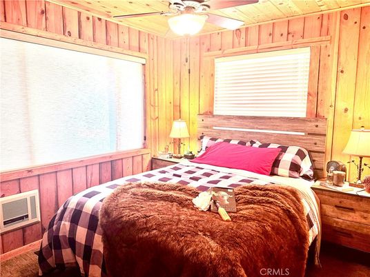 Bedroom, Interior, Wooden Walls