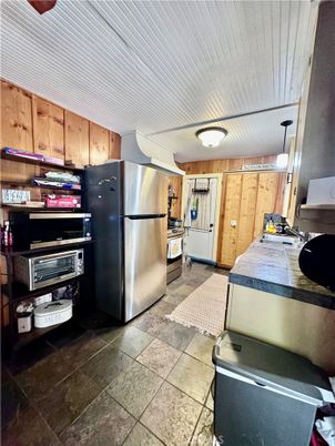 Interior, Kitchen, Stainless Steel Appliances, Tile Countertops