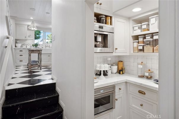 Interior, Kitchen, Recessed Lighting, Stainless Steel Appliances, Tile Countertops