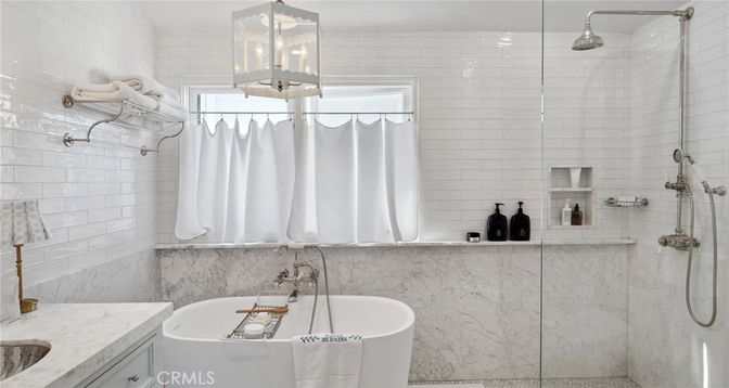Bathroom, Free Standing Baths, Glass Shower, Interior