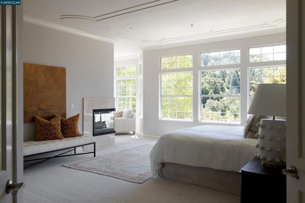 Bedroom, Fireplace, Interior, Recessed Lighting