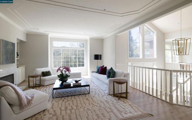 Fireplace, Interior, Living room, Pendant Lights, Wood Texture Flooring