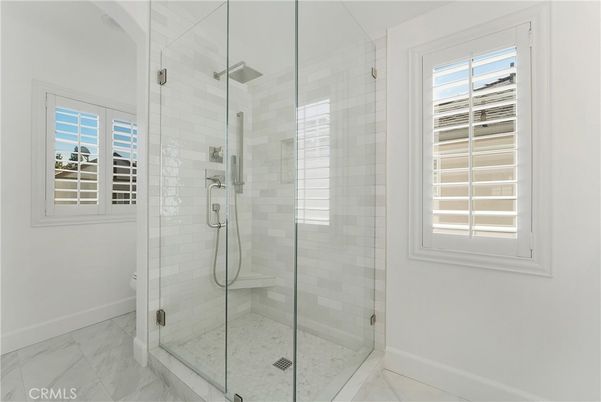 Bathroom, Glass Shower, Interior, Marble