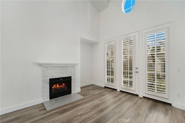 Fireplace, Interior, Wood Texture Flooring