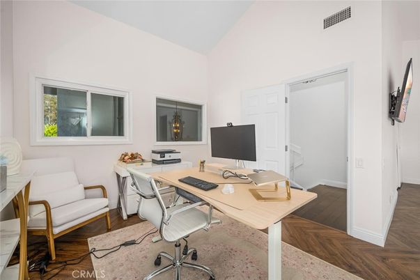 Home Office, Interior, Wood Texture Flooring