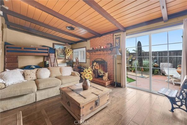 Fireplace, Interior, Living room, Stone Walls, Wooden Beams, Wooden Ceilings, Wood Texture Flooring