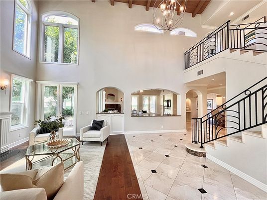 Chandelier, Interior, Living room, Recessed Lighting, Wooden Beams, Wooden Ceilings