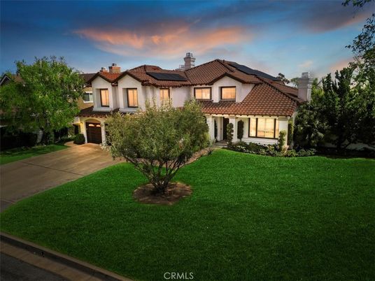 Attached, Backyard, Exterior, Facade, Solar Panels, Mediterranean
