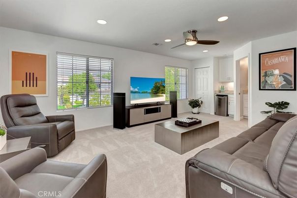 Interior, Living room, Recessed Lighting