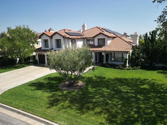 Attached, Backyard, Exterior, Facade, Solar Panels, Mediterranean