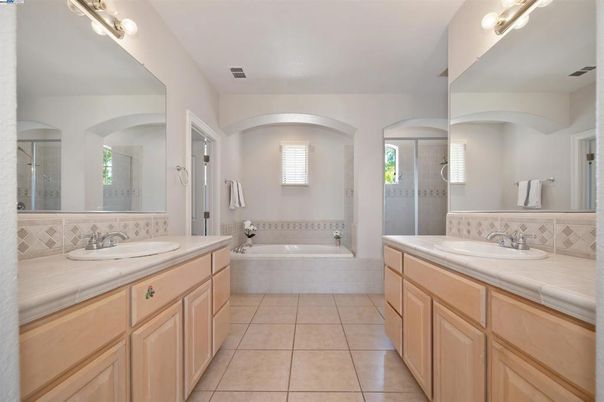 Bathroom, Dual Sink Vanities, Interior, Tile Countertops
