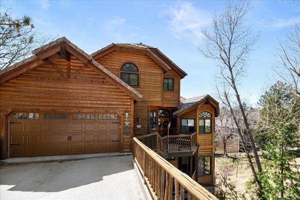 Attached, Exterior, Facade, Log Home