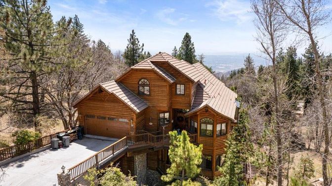 Attached, Exterior, Facade, Log Home