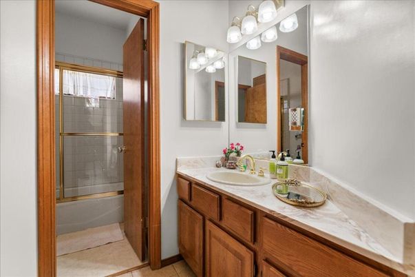 Bathroom, Dual Sink Vanities, Glass Shower, Interior
