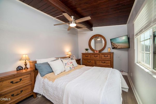 Bedroom, Interior, Wooden Beams, Wooden Ceilings, Wood Texture Flooring