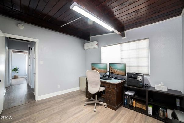 Home Office, Interior, Wooden Ceilings, Wood Texture Flooring