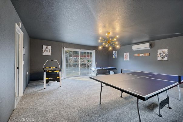Billiard Table, Game Room, Interior, Pendant Lights