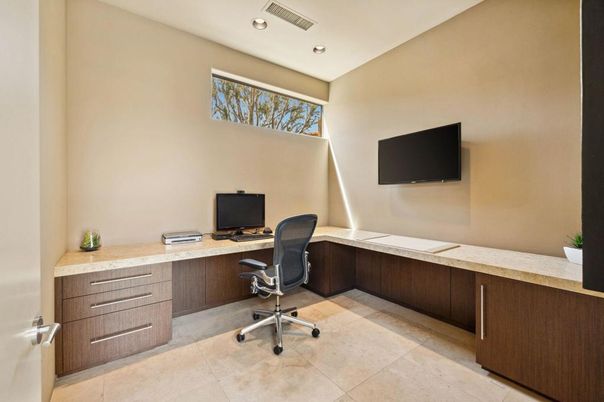 Home Office, Interior, Recessed Lighting