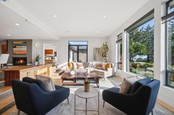 Fireplace, Interior, Living room, Recessed Lighting