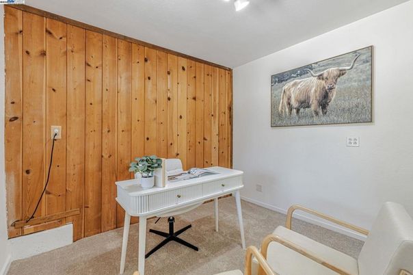 Home Office, Interior, Wooden Walls