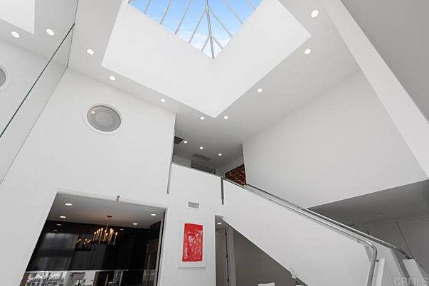 Chandelier, Glass Ceilings, Interior, Recessed Lighting