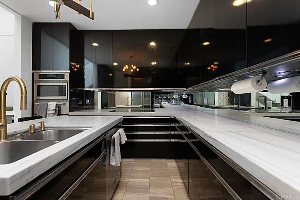 Interior, Kitchen, Pendant Lights, Recessed Lighting, Stainless Steel Appliances