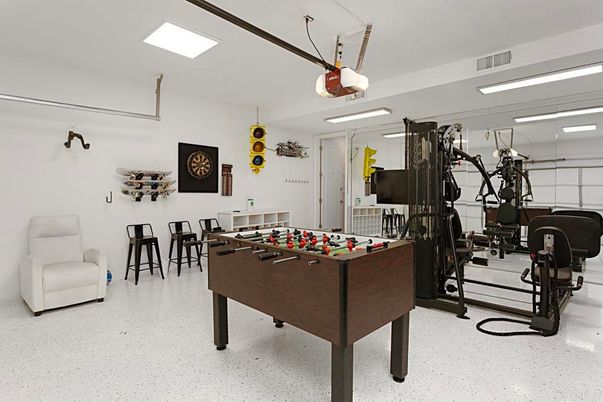 Fitness Equipment, Game Room, Interior