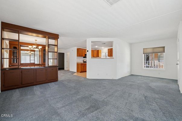 Chandelier, Empty room, Interior, Kitchen, Recessed Lighting