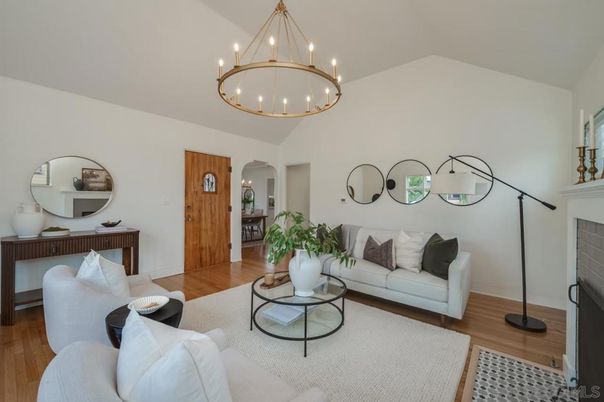 Chandelier, Fireplace, Interior, Living room, Wood Texture Flooring