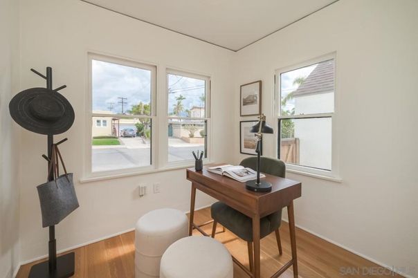 Home Office, Interior, Wood Texture Flooring