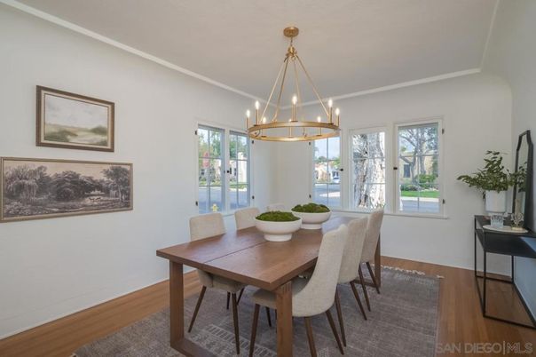 Chandelier, Dining room, Interior, Pendant Lights, Wood Texture Flooring