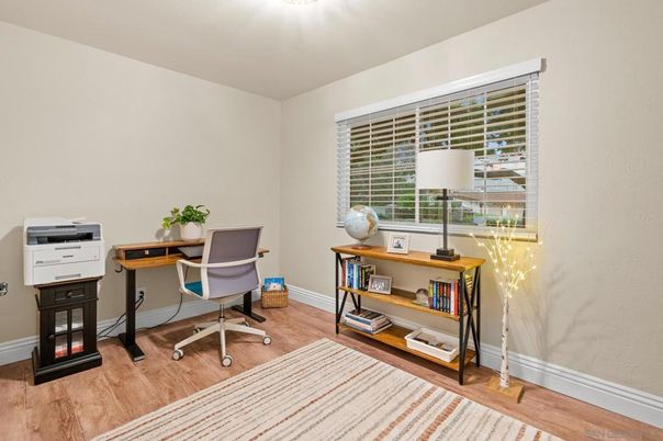 Home Office, Interior, Wood Texture Flooring