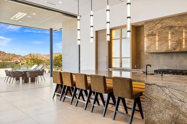 Dining room, Interior, Kitchen, Pendant Lights, Recessed Lighting
