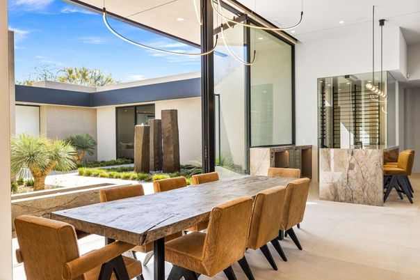 Dining room, Interior, Pendant Lights, Recessed Lighting
