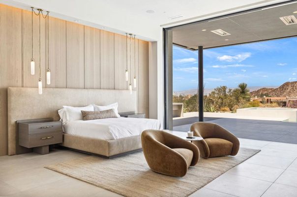 Bedroom, Interior, Pendant Lights